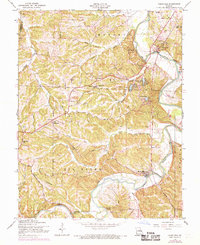 Cedar Hill 1954 topographic map thumbnail