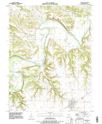 Center 1991 topographic map preview