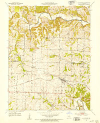 Clarksburg 1952 topographic map thumbnail