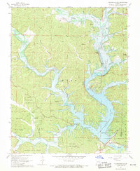 Clearwater Dam 1968 topographic map thumbnail