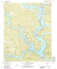 Clearwater Dam 1968 topographic map thumbnail