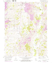 College Mound 1953 topographic map thumbnail