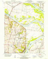 Columbia Bottom 1951 topographic map thumbnail