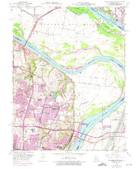 Columbia Bottom 1951 topographic map thumbnail