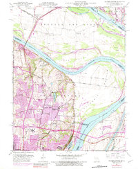 Columbia Bottom 1951 topographic map thumbnail