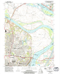 Columbia Bottom 1994 topographic map thumbnail