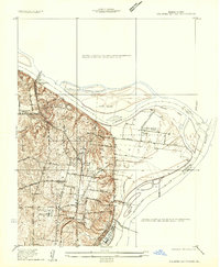 Columbia Bottom 1935 topographic map thumbnail