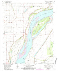 Cottonwood Point 1971 topographic map thumbnail