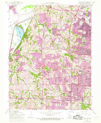 Creve Coeur 1954 topographic map thumbnail