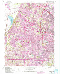 Creve Coeur 1954 topographic map thumbnail