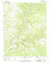 Cureall NW 1968 topographic map thumbnail