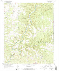 Cureall NW 1968 topographic map thumbnail