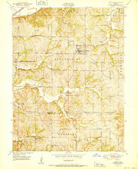 De Kalb 1951 topographic map thumbnail