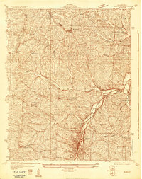 De Soto NE 1930 topographic map thumbnail