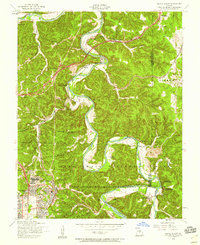Devils Elbow 1954 topographic map thumbnail