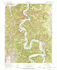 Devils Elbow 1954 topographic map preview