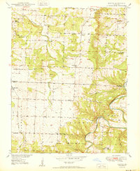 Elkton 1950 topographic map thumbnail