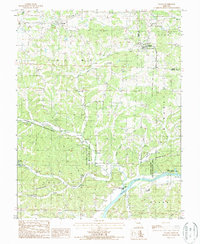 Eugene 1987 topographic map thumbnail