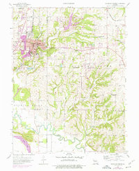 Excelsior Springs 1957 topographic map thumbnail