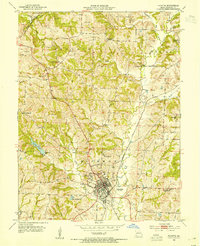 Fayette 1953 topographic map thumbnail