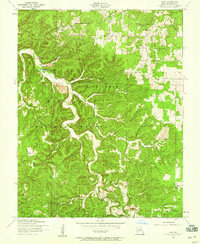 Flat 1954 topographic map thumbnail