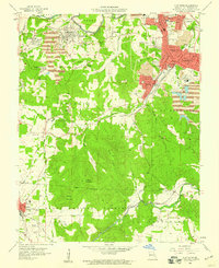 Flat River 1958 topographic map thumbnail