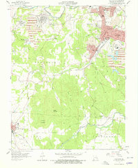 Flat River 1958 topographic map thumbnail