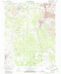 Flat River 1958 topographic map preview