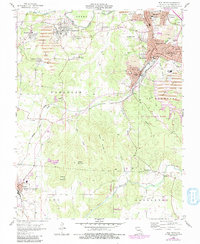 Flat River 1958 topographic map thumbnail