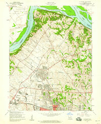 Florissant 1954 topographic map thumbnail