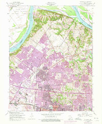 Florissant 1954 topographic map thumbnail