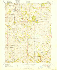 Gower 1951 topographic map preview