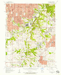 Grandview 1957 topographic map thumbnail