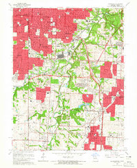 Grandview 1964 topographic map thumbnail