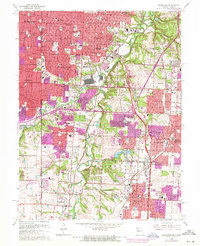 Grandview 1964 topographic map thumbnail