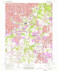 Grandview 1964 topographic map thumbnail