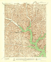Gravois Mills 1935 topographic map thumbnail