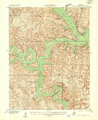 Green Bay Terrace 1934 topographic map thumbnail