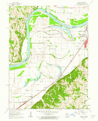 Halls 1961 topographic map thumbnail