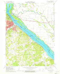 Hannibal East 1971 topographic map thumbnail