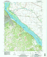 Hannibal East 1993 topographic map thumbnail
