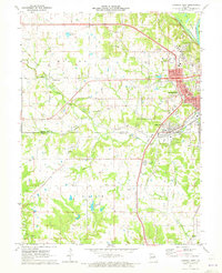 Hannibal West 1971 topographic map thumbnail
