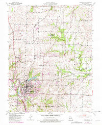 Harrisonville 1954 topographic map thumbnail