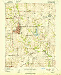 Higginsville 1951 topographic map thumbnail