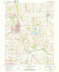 Higginsville 1959 topographic map thumbnail