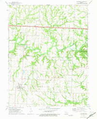 Houstonia 1973 topographic map thumbnail