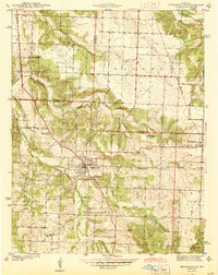 Humansville 1944 topographic map thumbnail