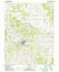 Humansville 1991 topographic map thumbnail
