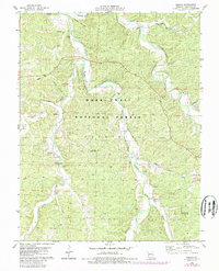 Huzzah 1978 topographic map thumbnail