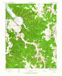 Iconium 1940 topographic map preview